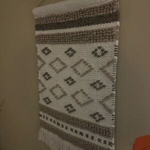 Target Textured Wall Tapestry in Cream and Brown